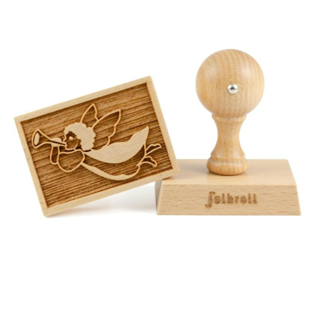 Folkroll Motiv Kekstempel "Weihnachtsengel"