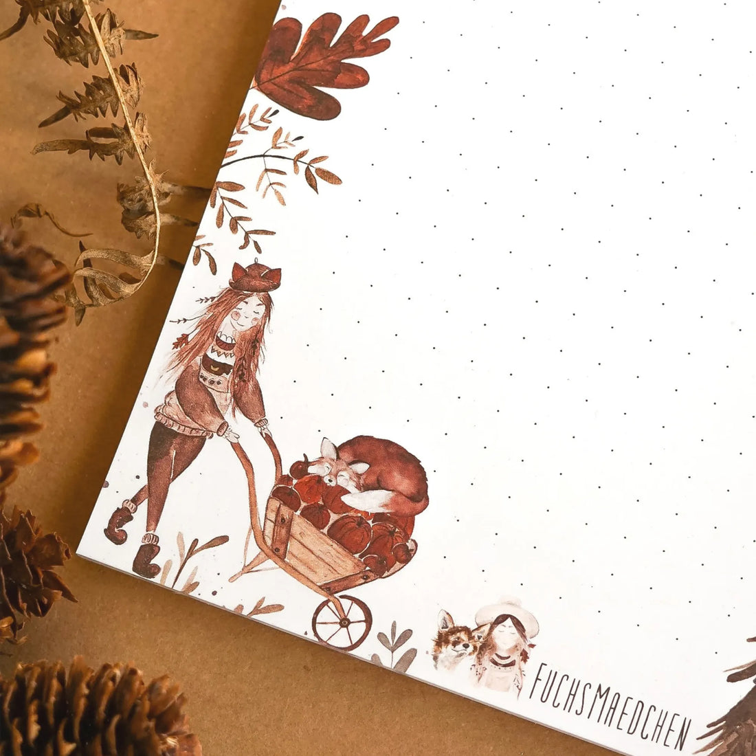 Fuchsmaedchen Notizblock DIN A5 &quot;Herbst Vibes&quot;