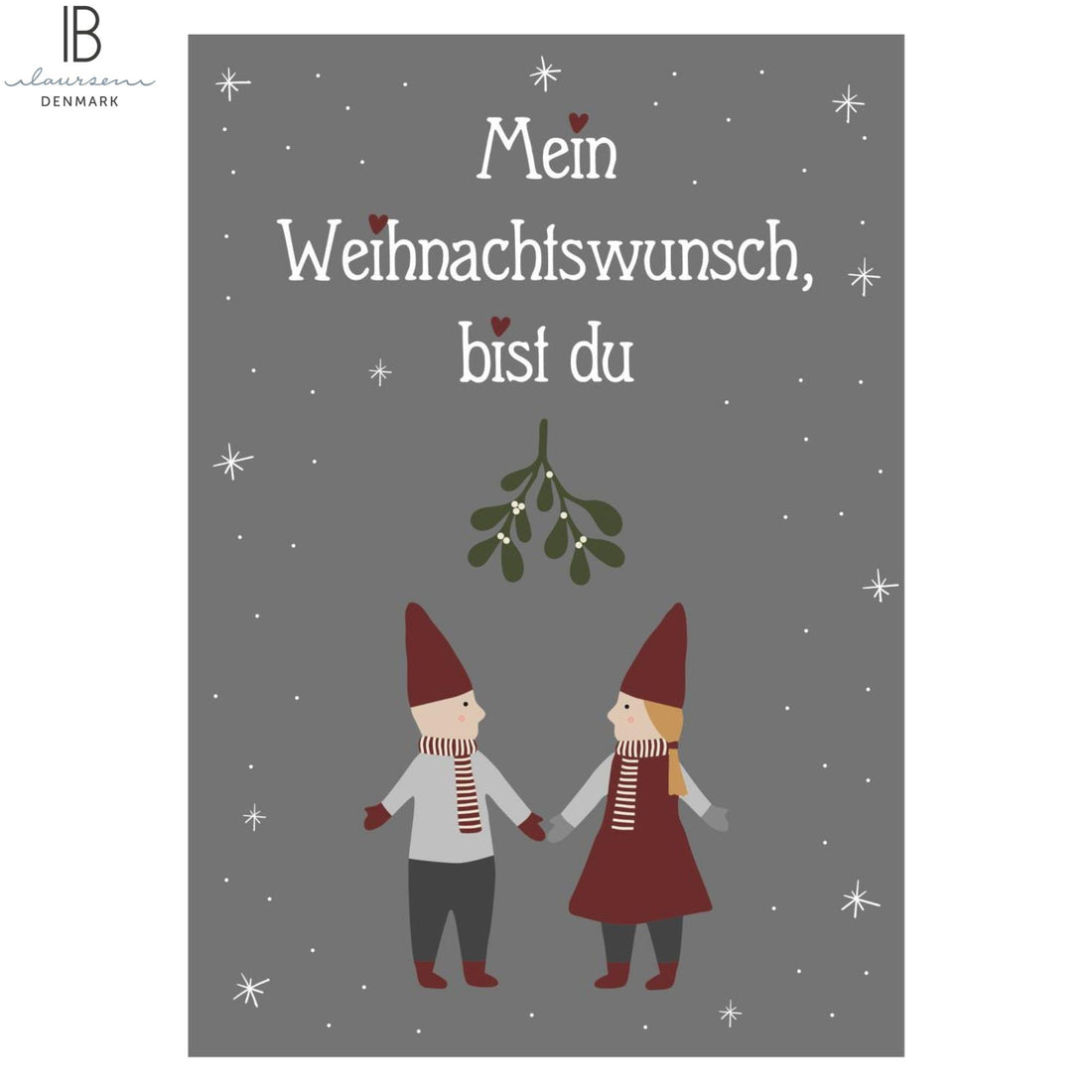 Ib Laursen Schild &quot;Mein Weihnachtswunsch bist Du&quot; 14 x 20 cm