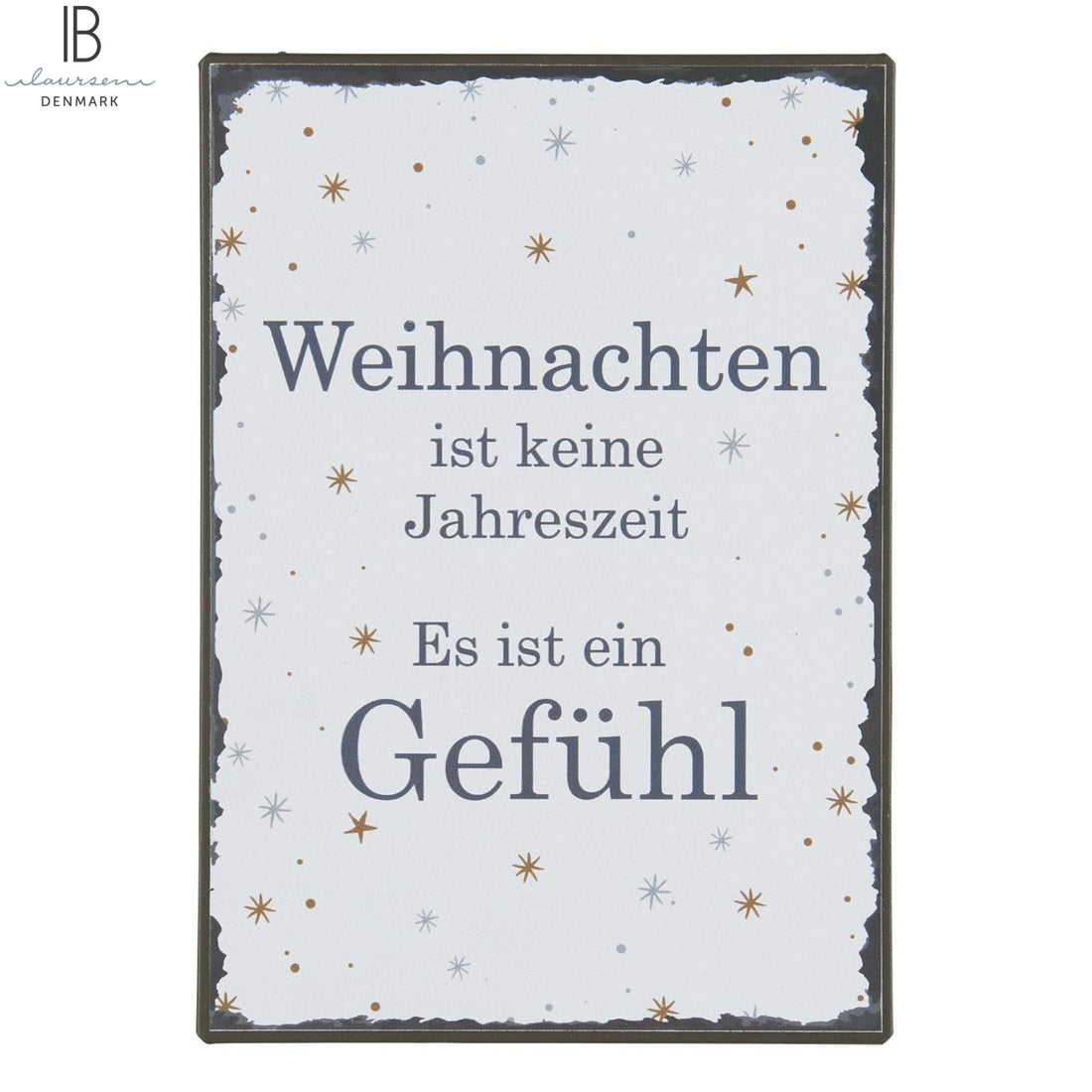 Ib Laursen Schild &quot;Weihnachten ist ein Gefühl&quot; 14 x 20 cm