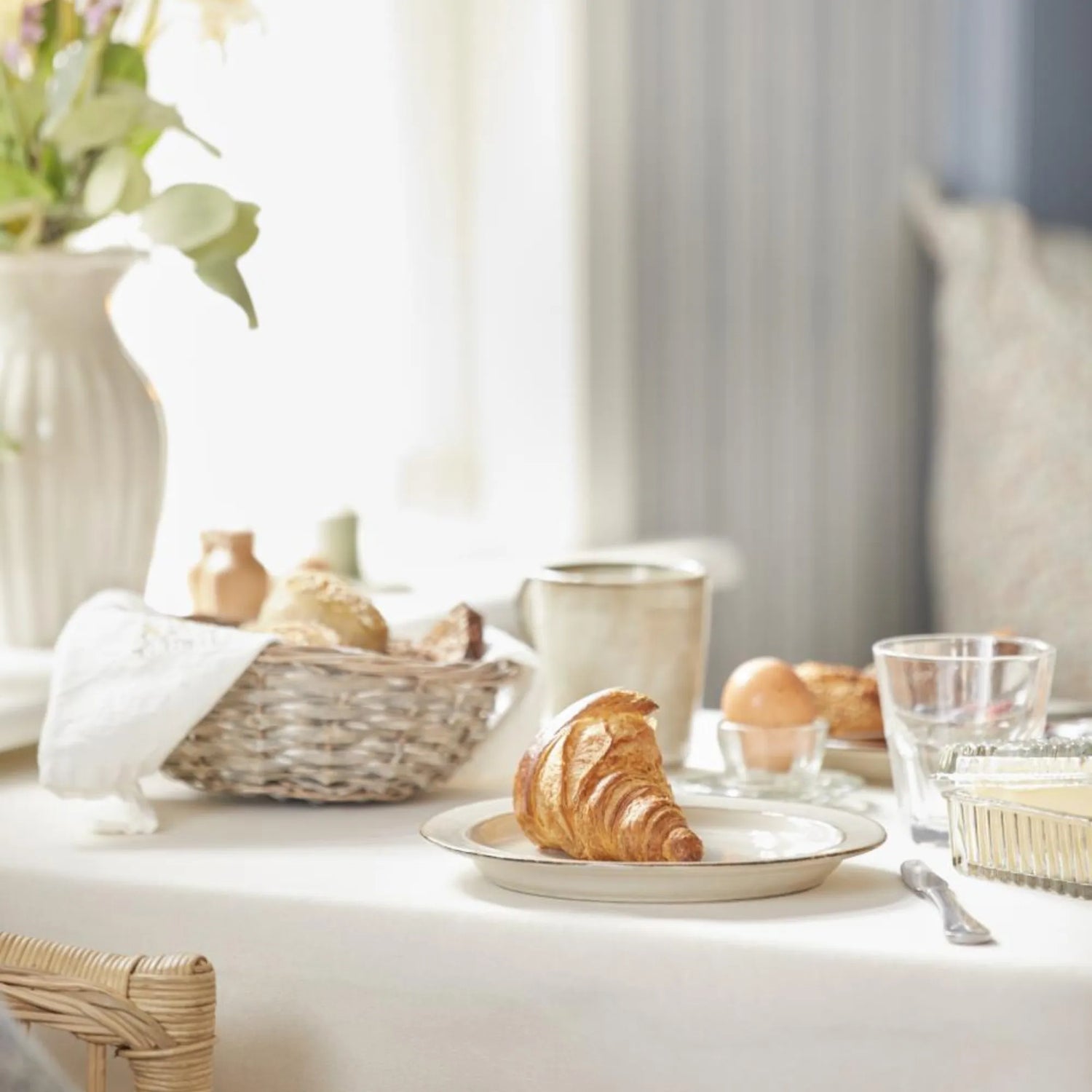 Ib Laursen runder geflochtener Brotkorb aus Weide ø 22 cm