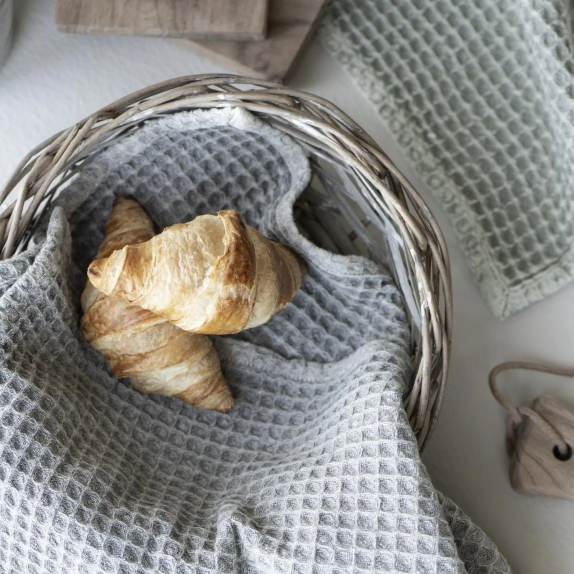 Ib Laursen runder geflochtener Brotkorb aus Weide ø 22 cm