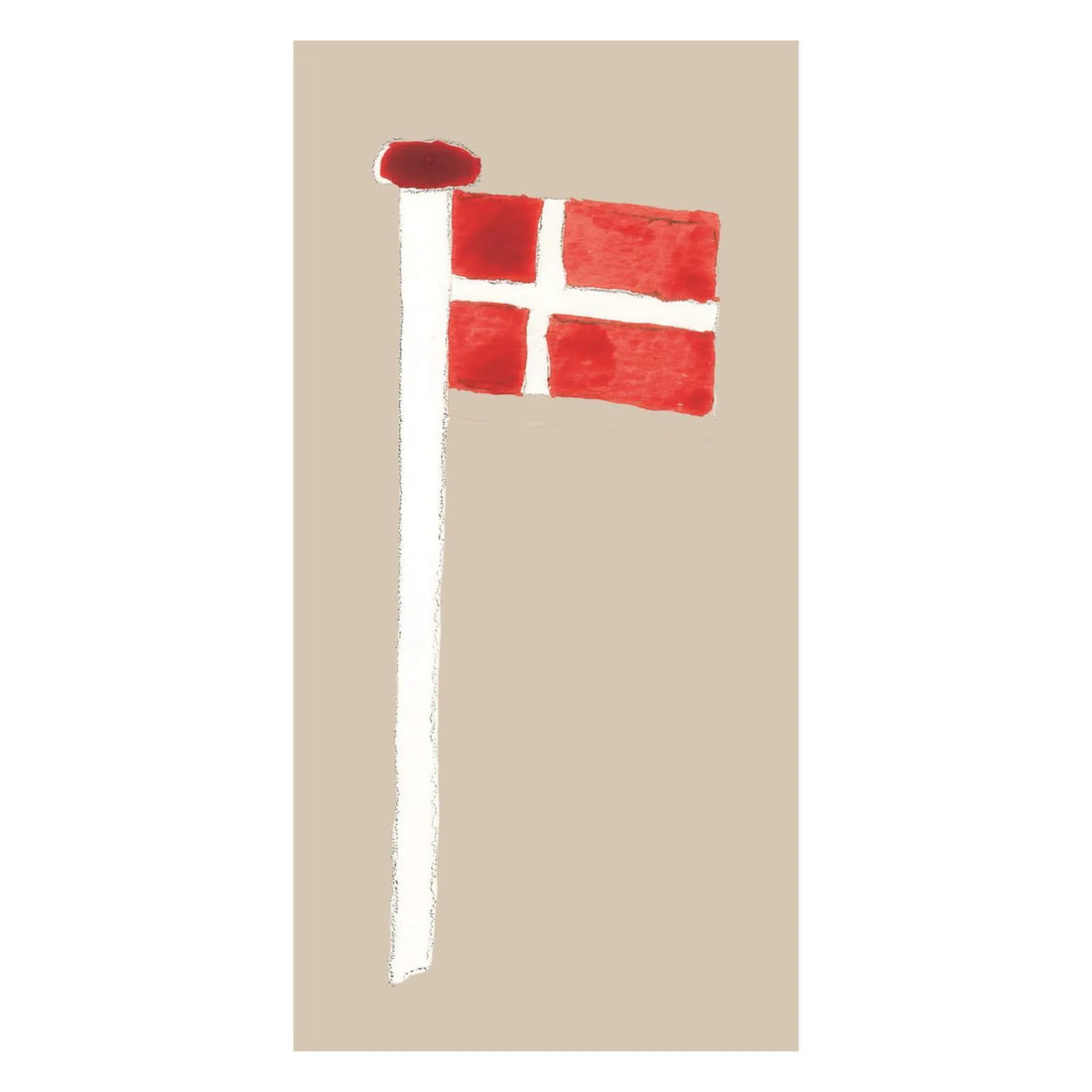 Ib Laursen Servietten "Dannebrog" dänische Flagge 16 Stück 40 x 40 cm