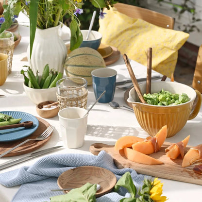 Ib Laursen Kanne Krug Vase "Mynte" 1,7 Liter Farbe "Butter Cream" creme