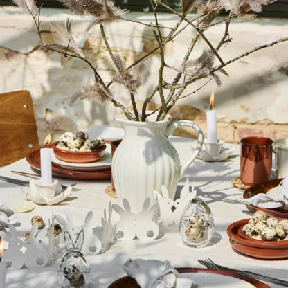 Ib Laursen Kanne Krug Vase "Mynte" 1,7 Liter Farbe "Butter Cream" creme