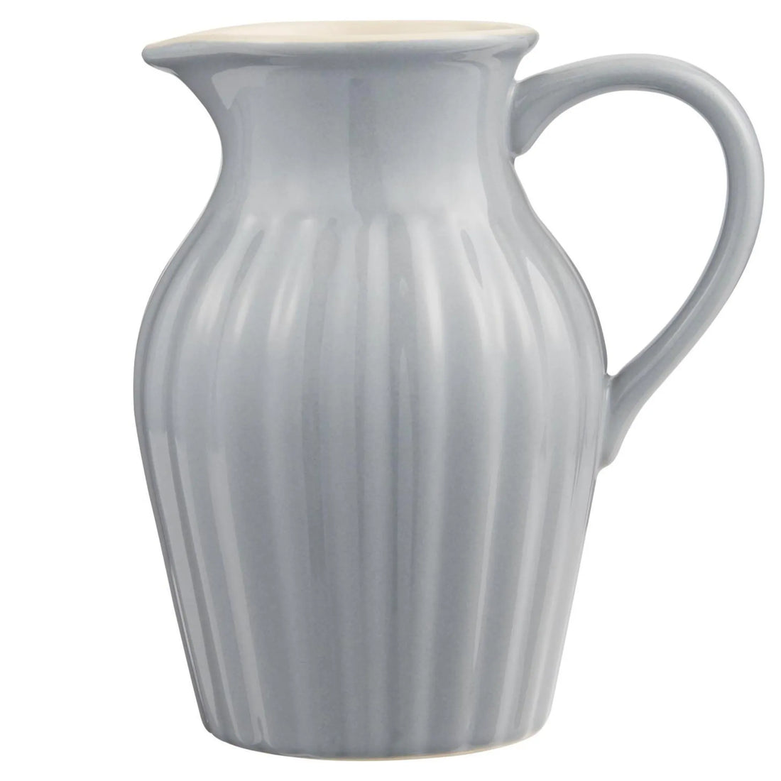 Ib Laursen Kanne Krug Vase "Mynte" 1,7 Liter Farbe "French Grey" grau