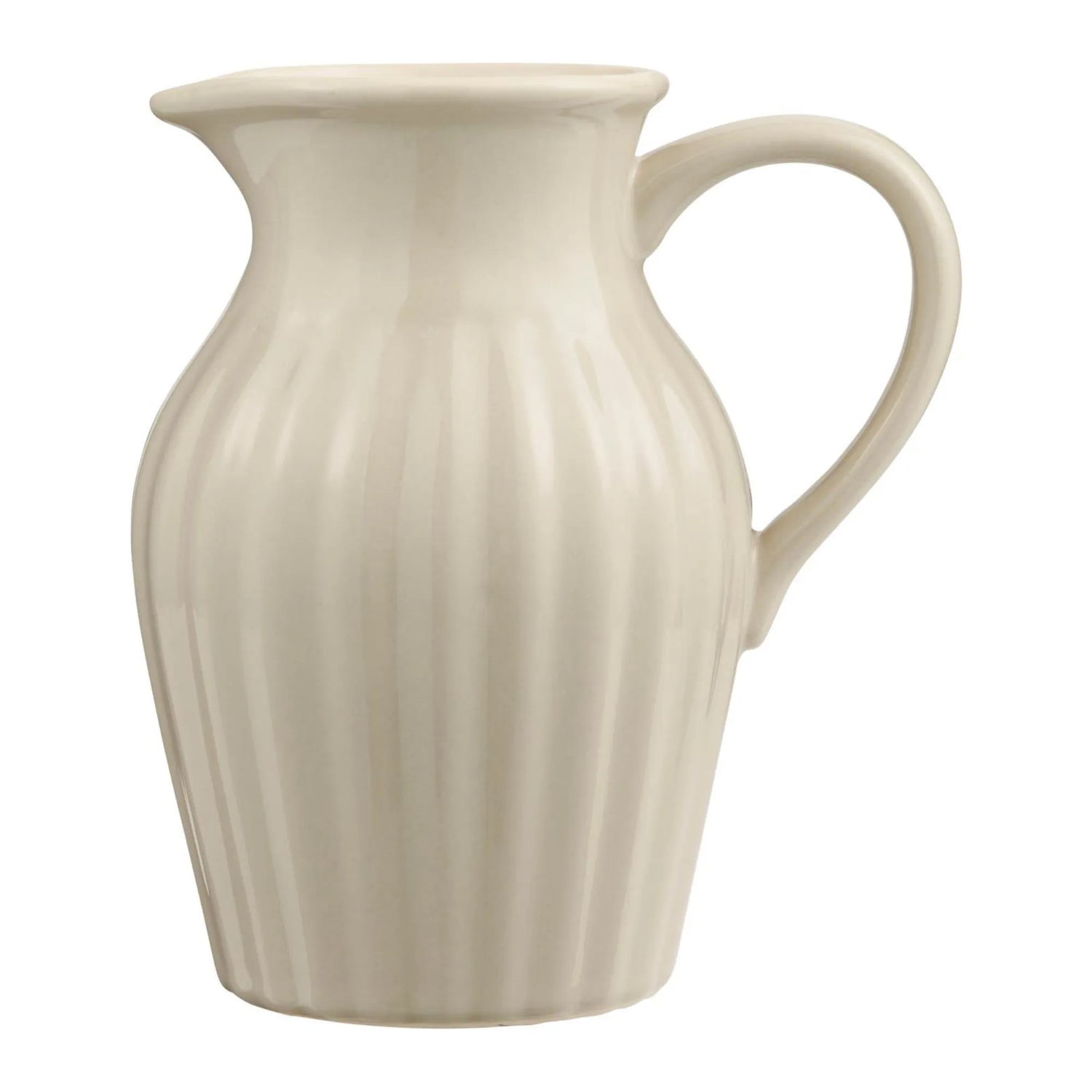 Ib Laursen Kanne Krug Vase "Mynte" 1,7 Liter Farbe "Latte" beige
