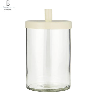 Ib Laursen Kerzenhalter aus Glas mit Deckel