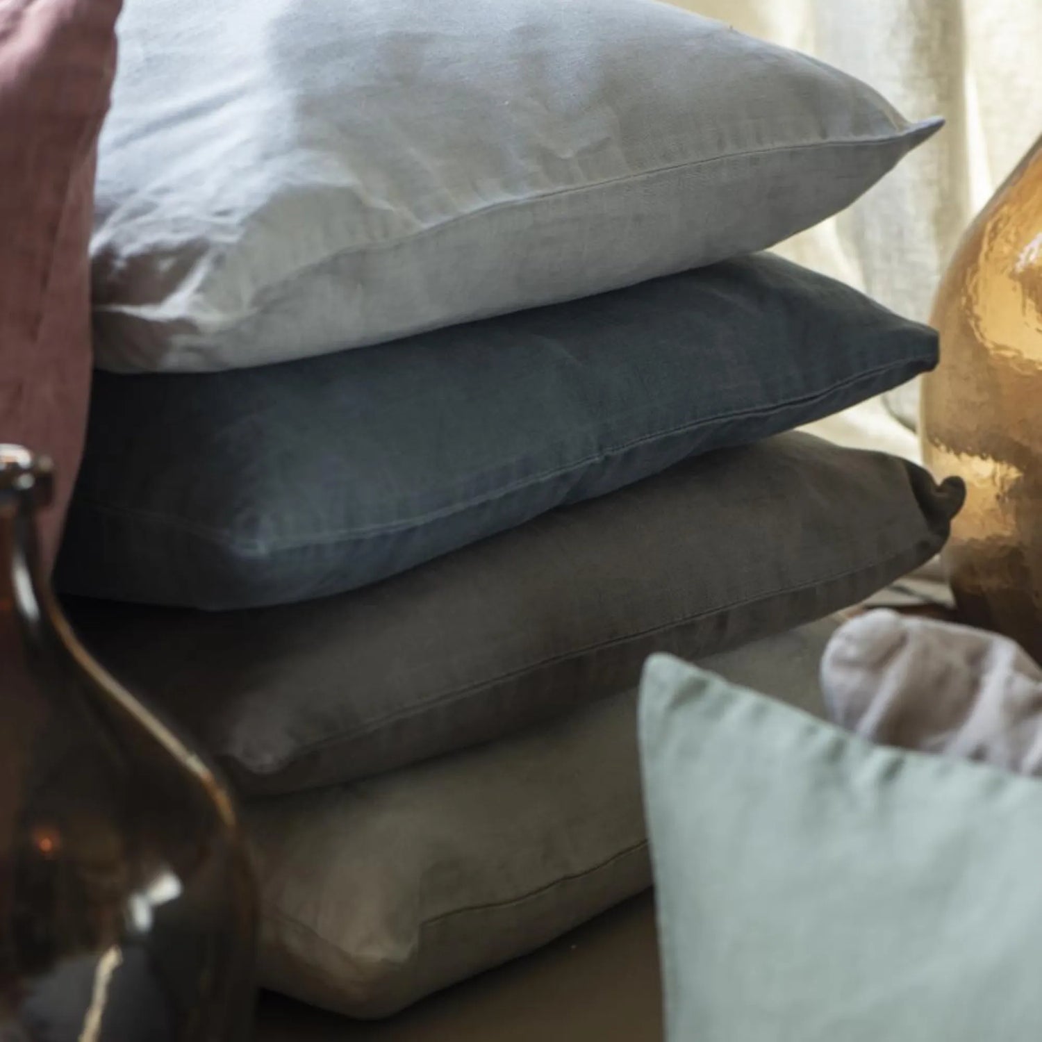 ib laursen kissenbezug smoke aus leinen anna und ole shop