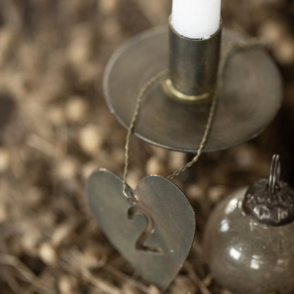 Ib Laursen Weihnachtskugeln 8 Stück fog grau aus Glas
