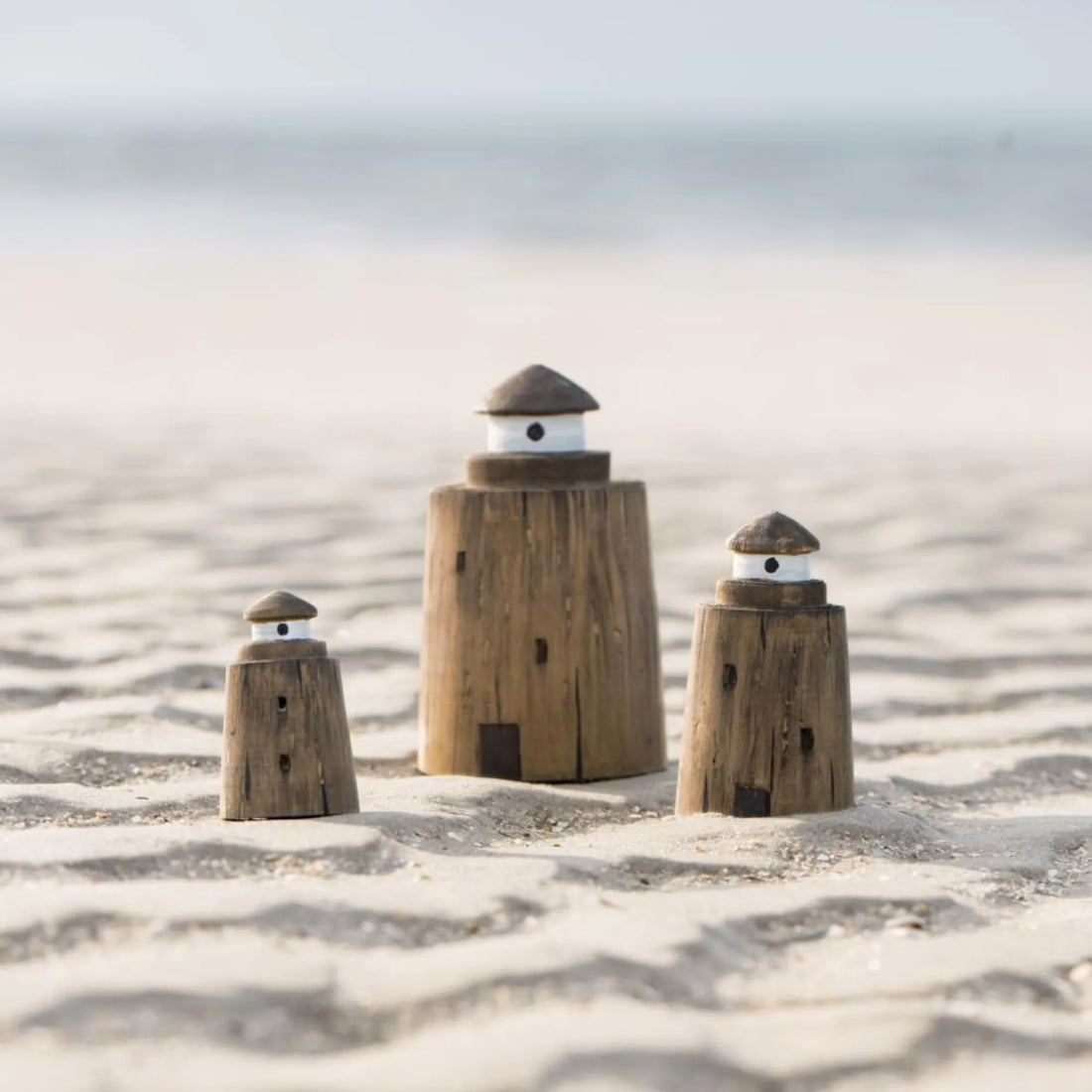 Ib Laursen großer Leuchtturm &quot;Nautico&quot; aus Holz 12 cm