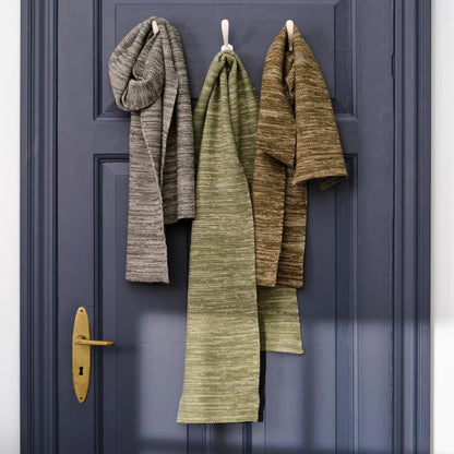 Ib Laursen Halstuch Schal grün melange aus Baumwolle gestrickt 160 cm