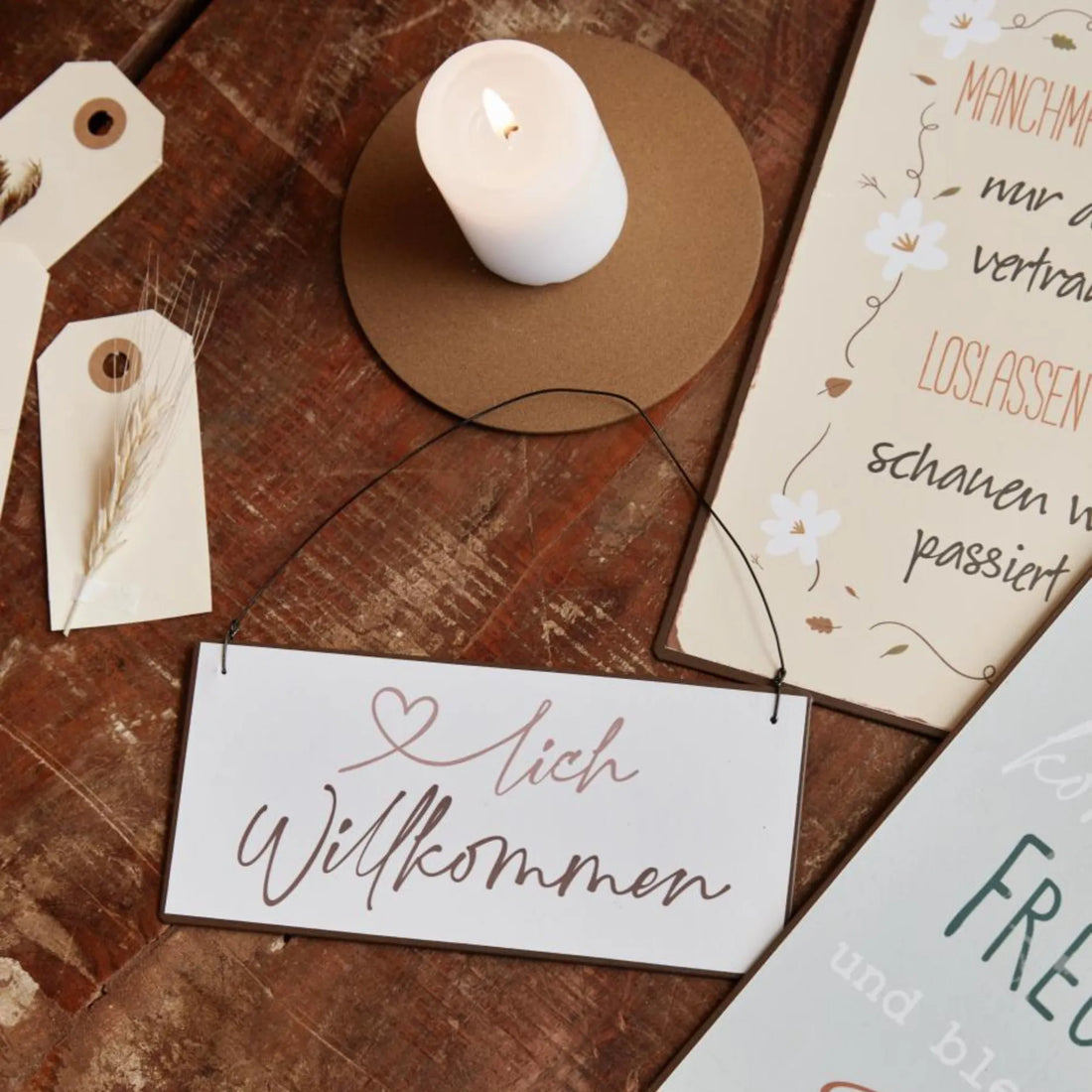 ib laursen schild herzlich willkommen metall anna und ole shop