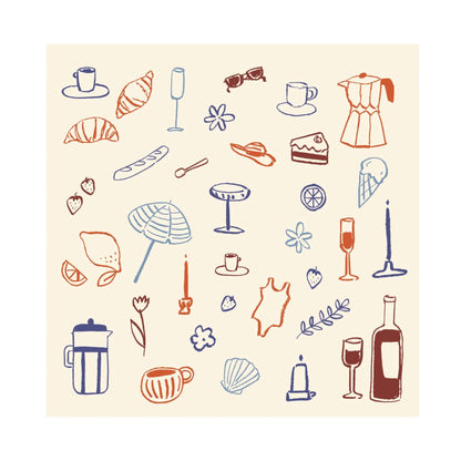 Ib Laursen Servietten "La Dolce Vita" 33 cm aus Papier 20 Stück