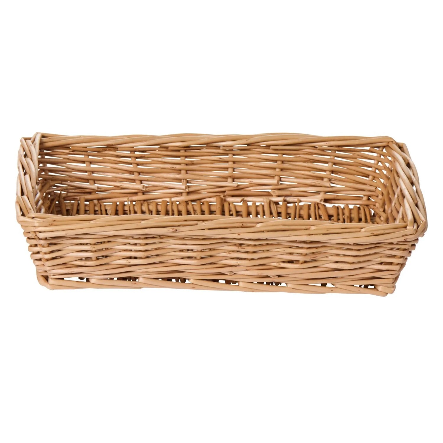 Ib Laursen Korb für Servietten 10 x 20 cm braun aus Weide Serviettenhalter