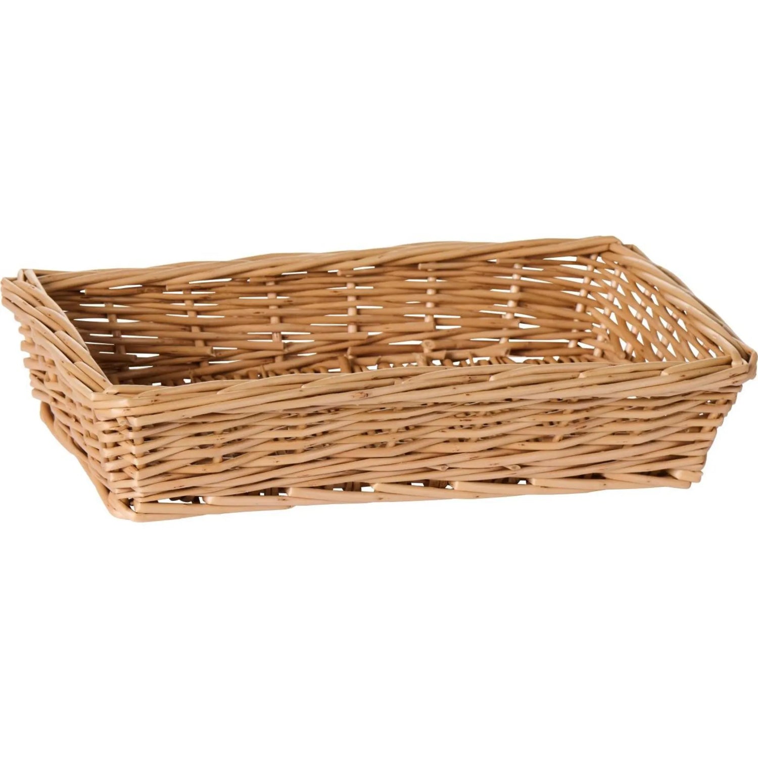 Ib Laursen Korb für Servietten 10 x 20 cm braun aus Weide Serviettenhalter