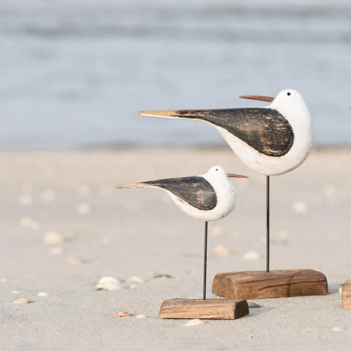 Ib Laursen "Nautico" großer handgefertigter Strandvogel 21 cm
