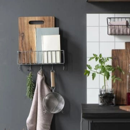 ib laursen wandkorb aus metall mit 5 haken anna und ole shop