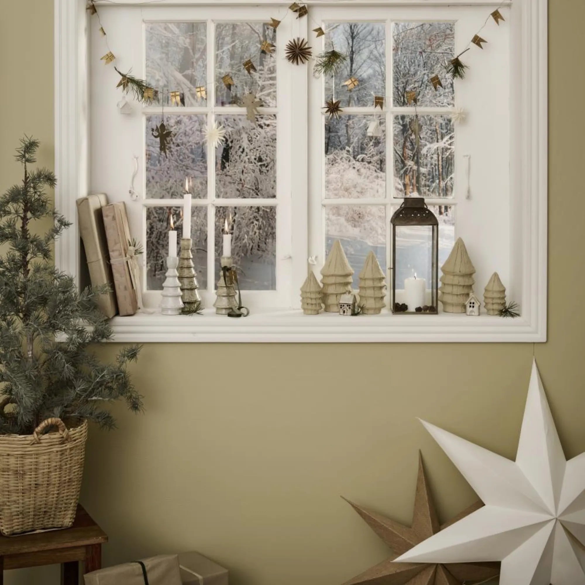 Ib Laursen künstlicher Zedernbaum Weihnachten 105 cm