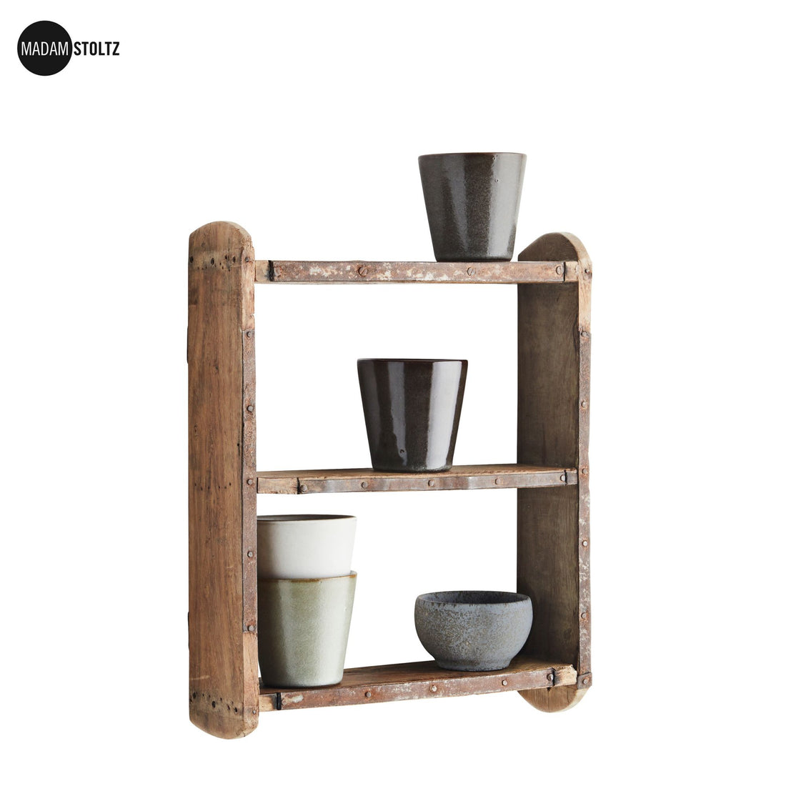 Madam Stoltz Regal aus Backsteinformen 3 Fächer