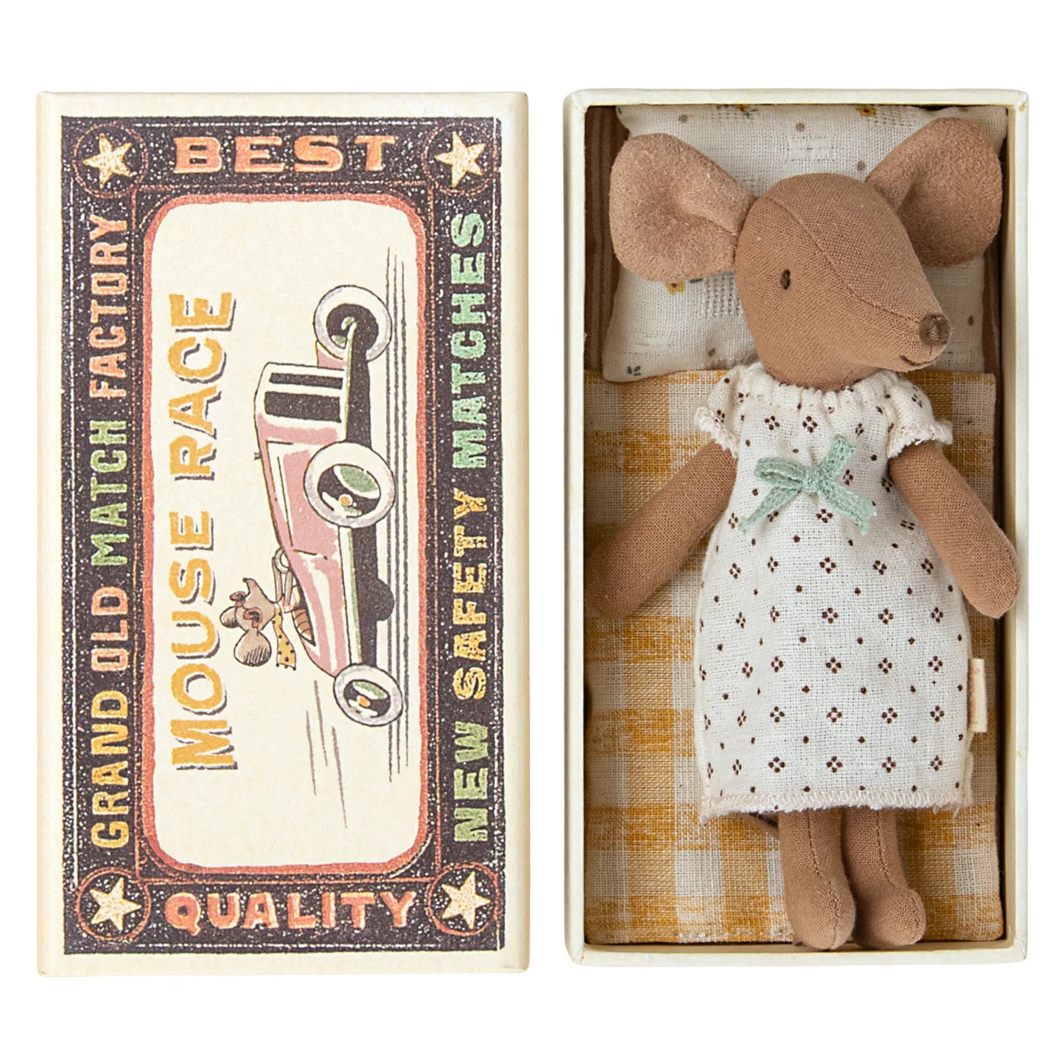 maileg große schwester maus in streichholzschachtel anna und ole shop