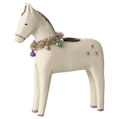 Maileg Weihnachten Kerzenhalter &quot;Weißes Pferd&quot; groß oder klein