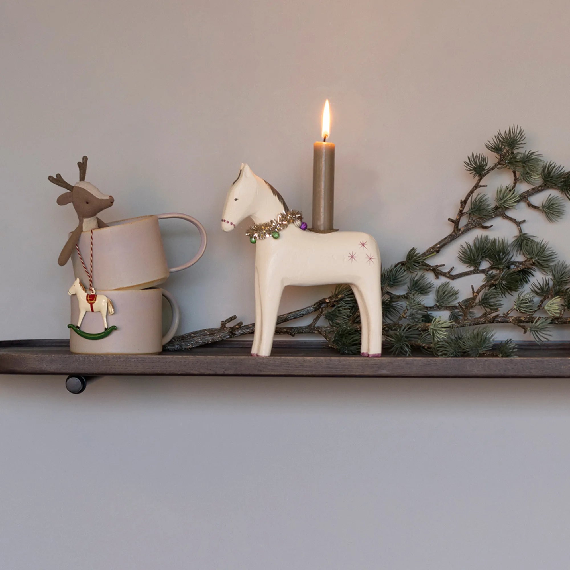 maileg kerzenhalter pferd weiß weihnachten anna und ole shop