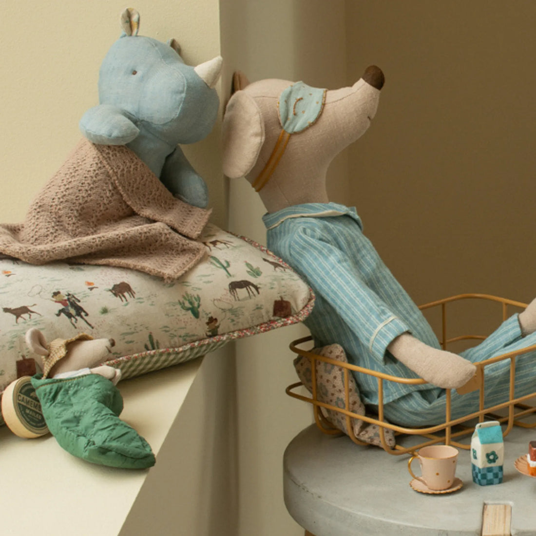 maileg kissen gefüllt pony cowboy anna und ole shop