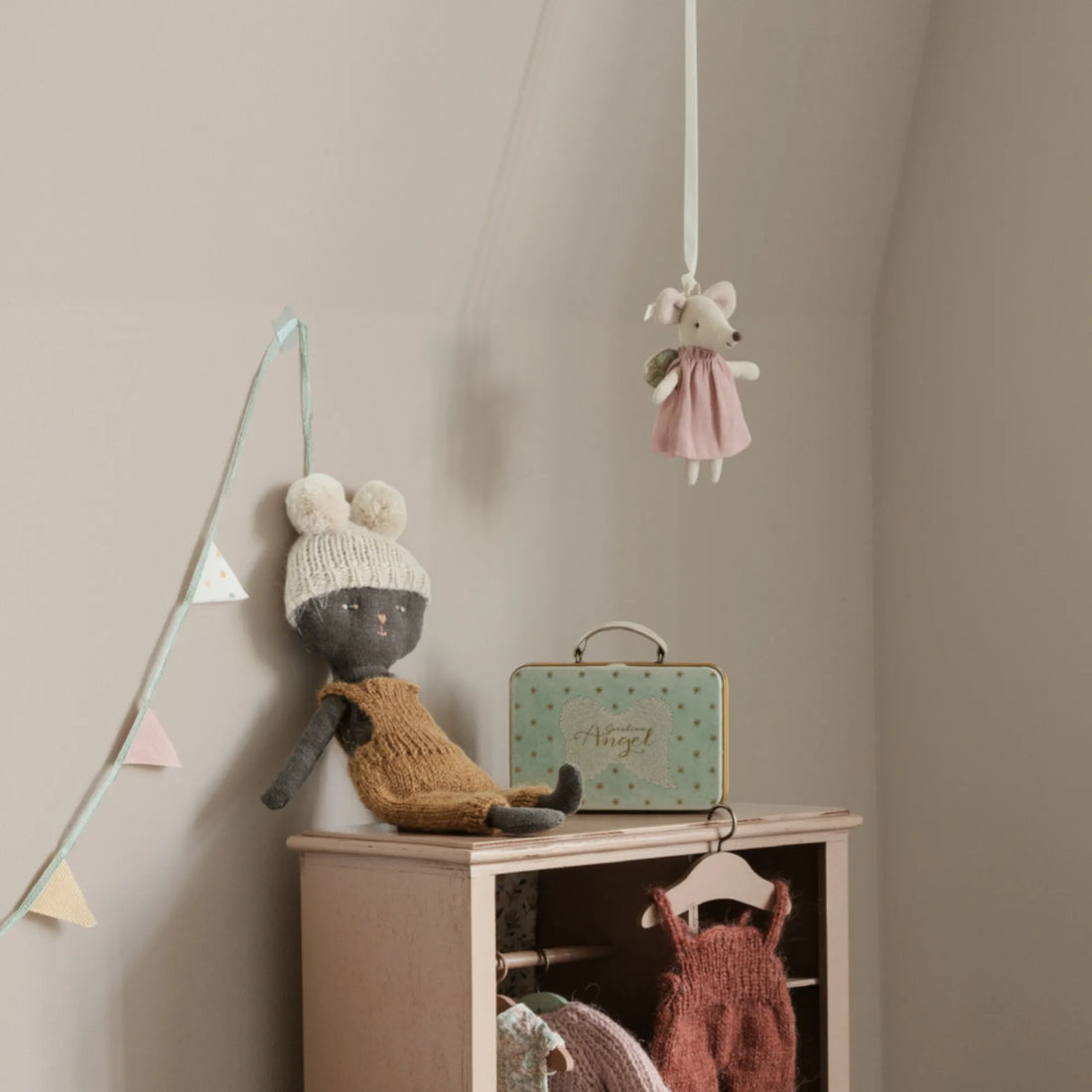 Maileg kleine Schwester Maus &quot;Schutzengel&quot; inkl. Koffer