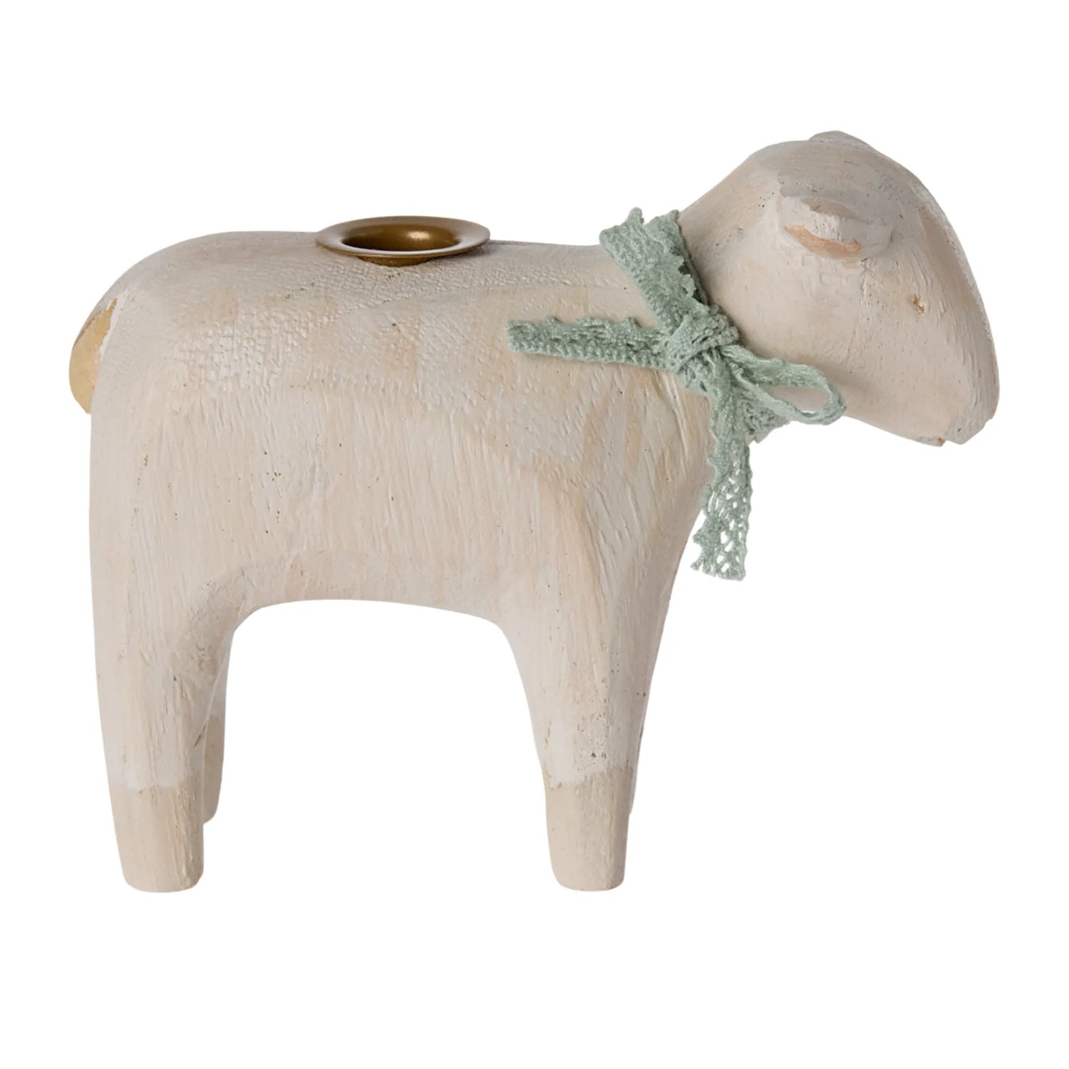 Maileg Oster Kerzenhalter "Lamm" Schaf handgefertigt aus Holz mint