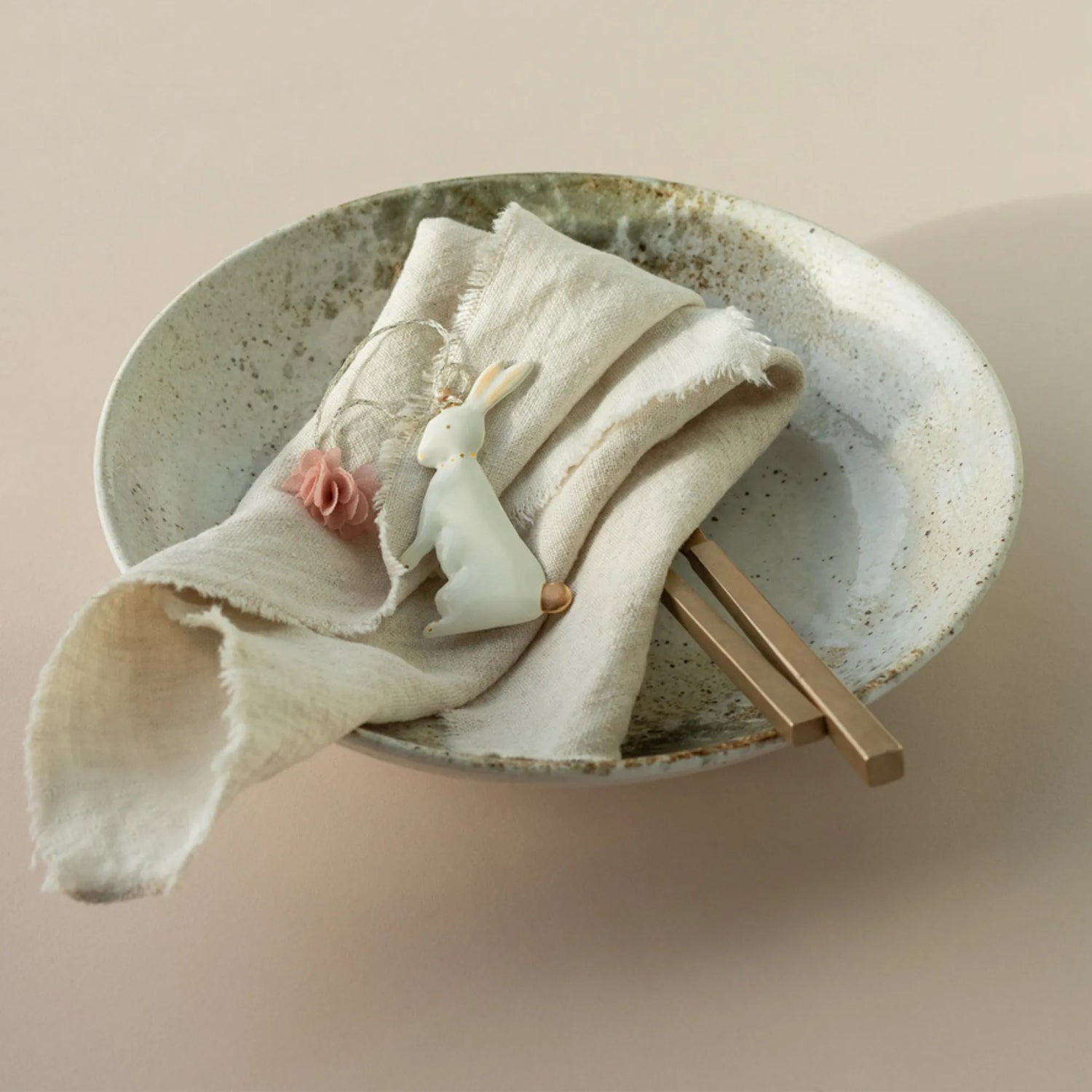 maileg metall osterhase stehend ornament weiß anna und ole shop