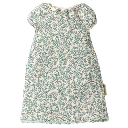 Maileg Kleid Nachthemd Outfit für Teddy Mama blaue Blumen