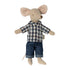 maileg papa maus outfit karohemd und jeans anna und ole shop