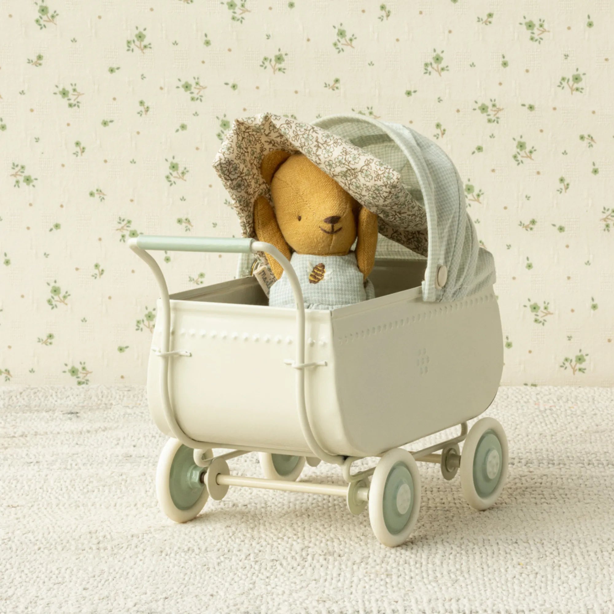 maileg puppenwagen mikro blau anna und ole shop