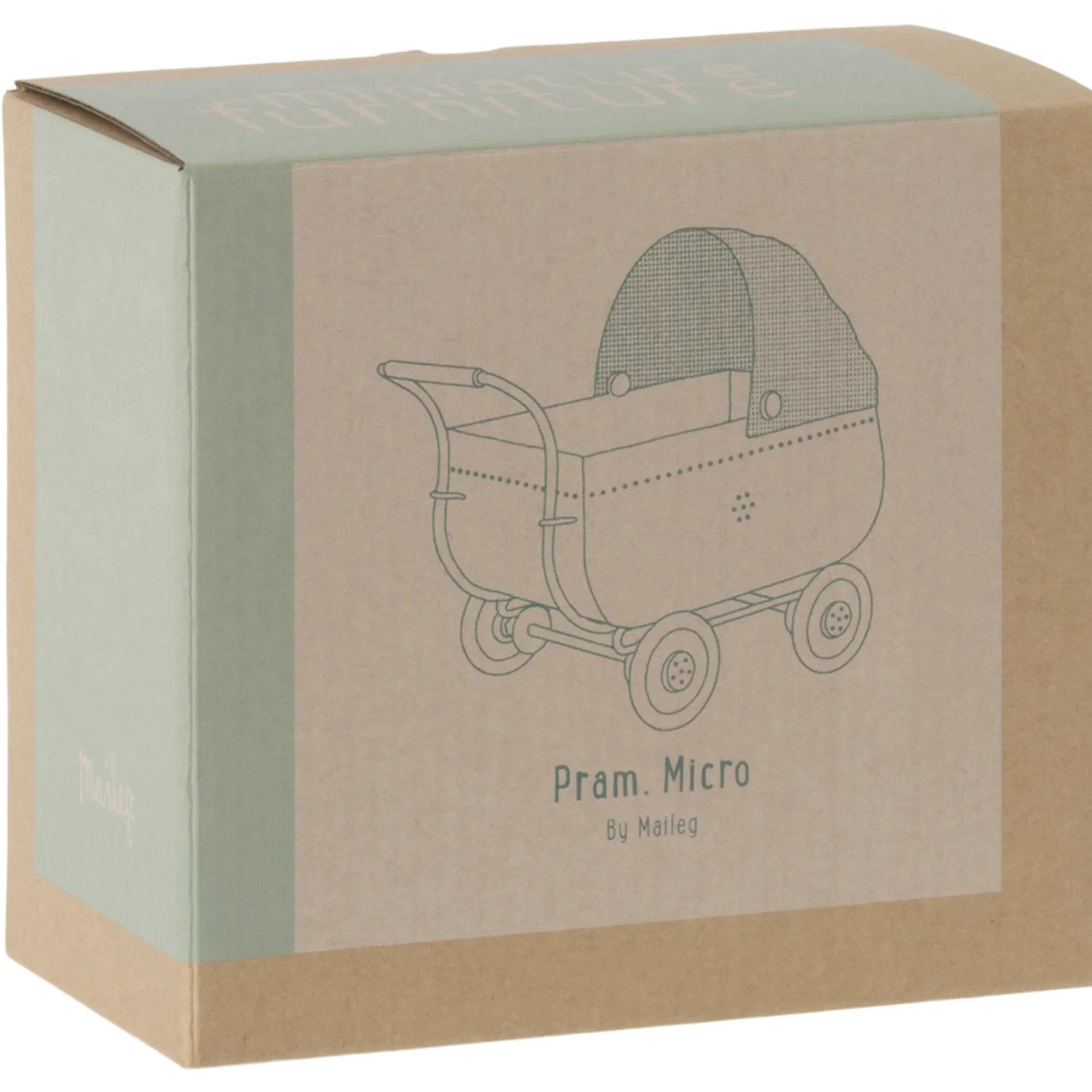 Maileg Puppenwagen Kinderwagen blau