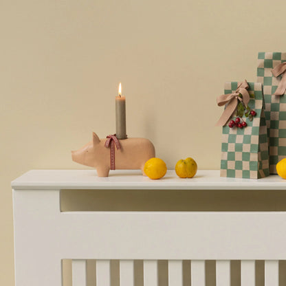 maileg weihnachten schwein kerzenhalter für stabkerzen anna und ole shop
