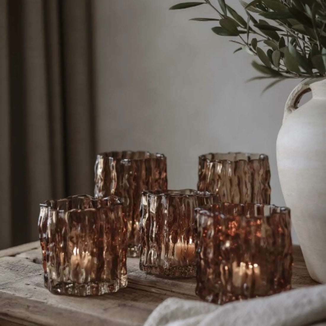 Majas Cottage Kerzenhalter Laterne &quot;Classico&quot; Kastanie 12 cm