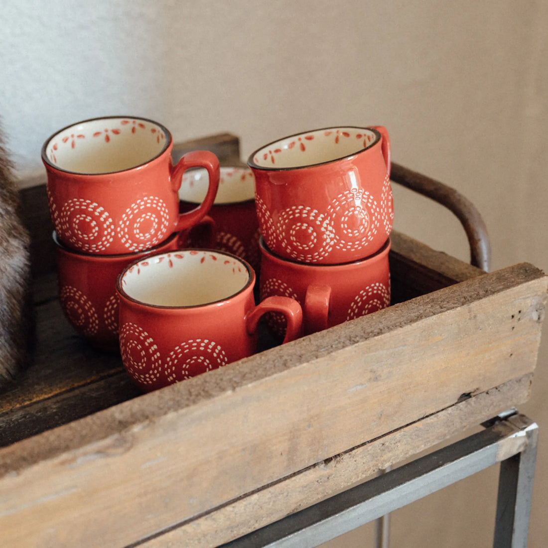 miljögarden kleine Tasse merry rot weiß anna und ole shop