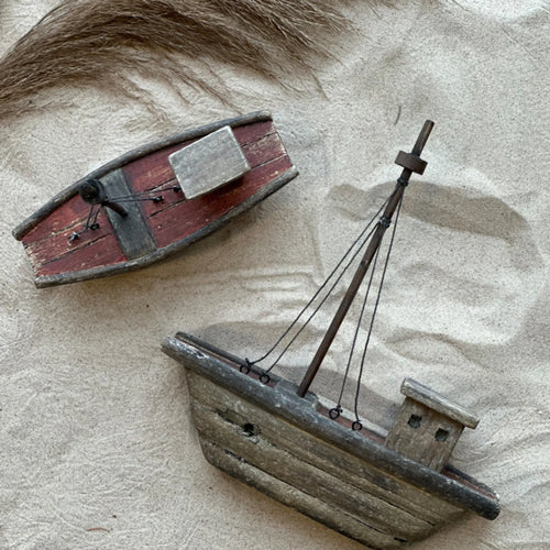 Miljögården Boot "Pauline" Holz Deko 16 cm