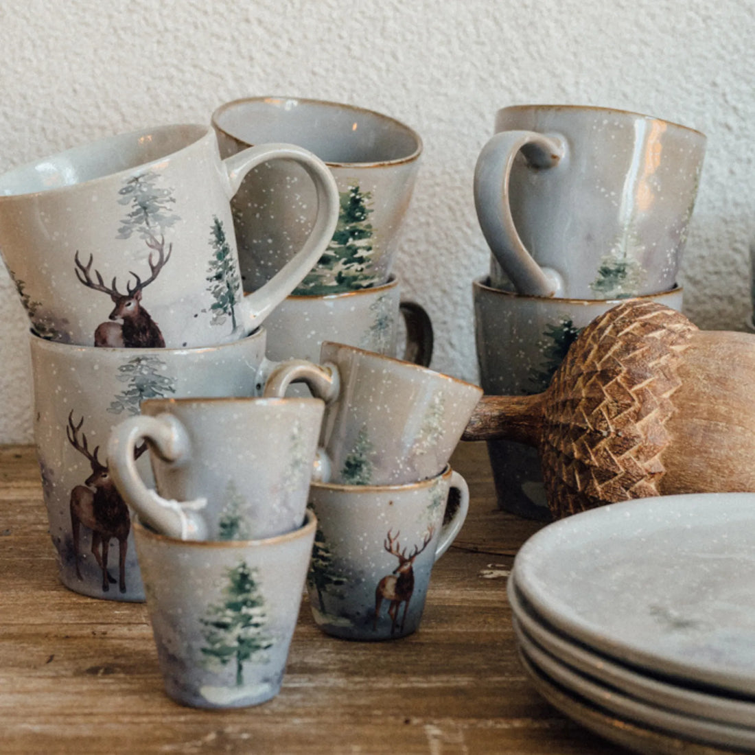 miljögarden tasse becher winter hirsch anna und ole shop