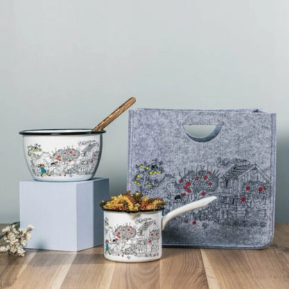 Muurla Aufbewahrungskorb Kiste "Pippi Langstrumpf" The Way Home 33 x 33 cm