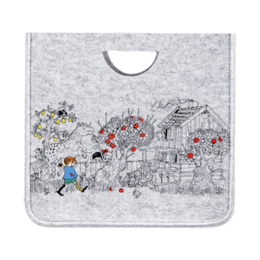 Muurla Aufbewahrungskorb Kiste "Pippi Langstrumpf" The Way Home 33 x 33 cm