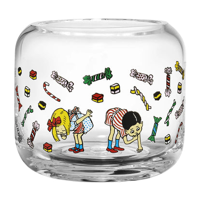 Muurla Kerzenhalter aus Glas Pippi Langstrumpf "Candy" 8 cm
