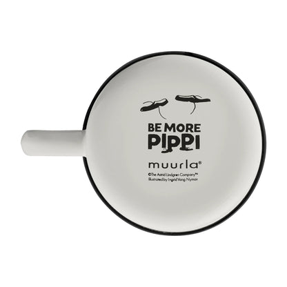 Muurla Tasse aus Emaille Pippi Langstrumpf "Be more Pippi" 370 ml