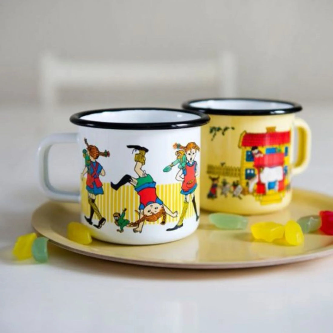 Muurla Emaille Tasse „Pippi Langstrumpf“ 370 ml