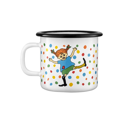 Muurla Tasse aus Emaille Pippi Langstrumpf "Hopsasa" 250 ml