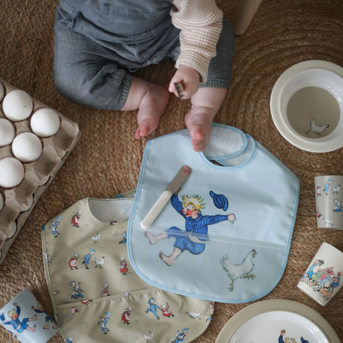 Rätt Start "Michel aus Lönneberga" 2 teiliges Set Lätzchen