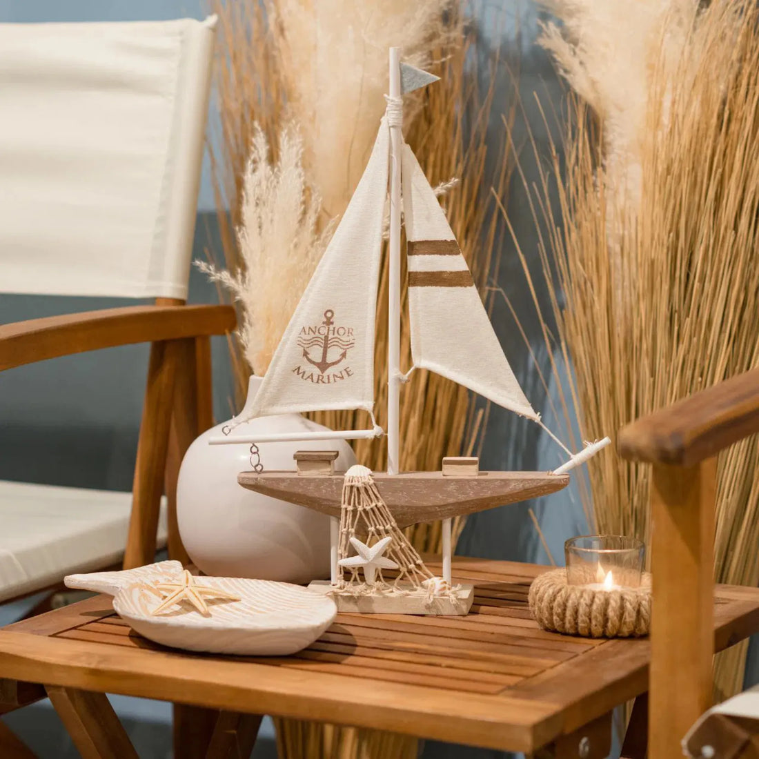 segelboot holz beige 40 cm annaundole shop