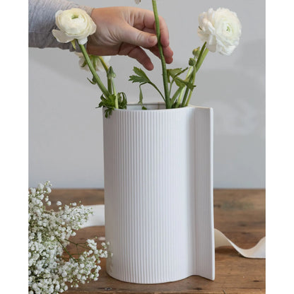 Storefactory Vase &quot;Vassunda&quot; weiß