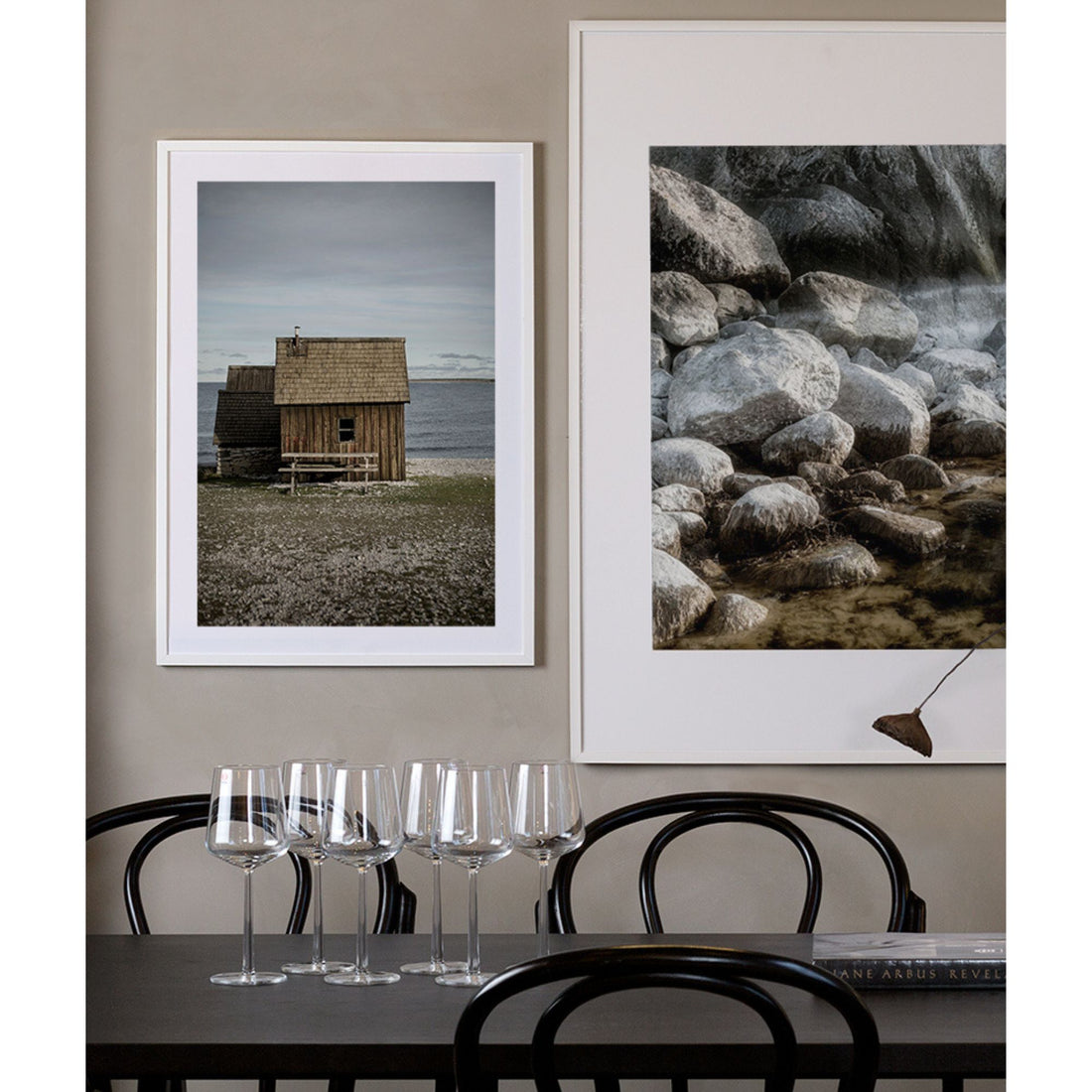 storefactory bild braune hütte 50x70 cm anna und ole